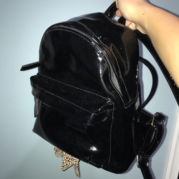 patent leather backpack